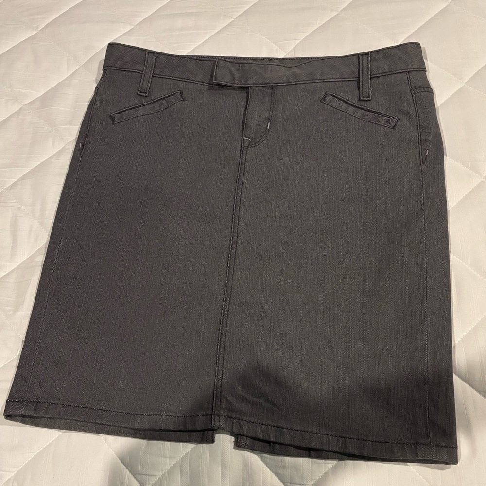 Kenar Limited Edition Charcoal Mini Lined Skirt